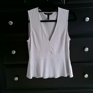 Amma Sleeveless V-neck Peplum Top